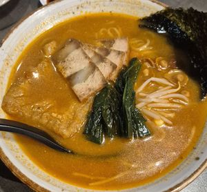 Spicy ramen at Herbivore Japanese Vegetarian Restaurant in Central Singapore