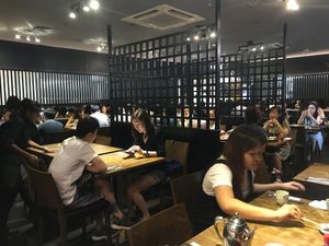 Main saloon at Herbivore Japanese Vegetarian Restaurant in Central Singapore