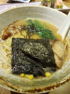 Miso ramen at Herbivore Japanese Vegetarian Restaurant in Central Singapore