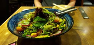 Avocado salad - very pig portion. It’s good but nothing special. at Herbivore Japanese Vegetarian Restaurant in Central Singapore