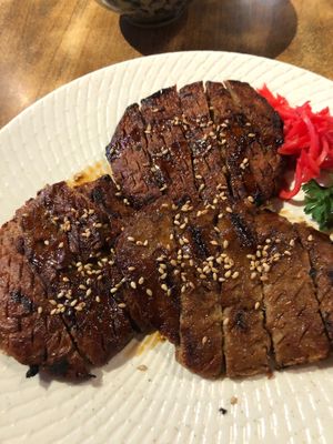 Teriyaki chicken at Herbivore Japanese Vegetarian Restaurant in Central Singapore