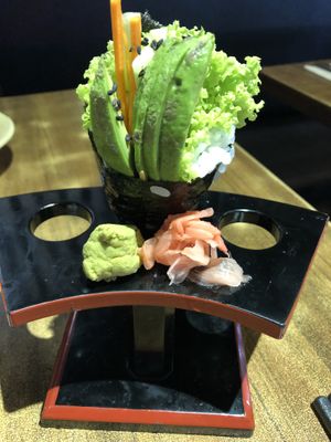 Avocado handroll  at Herbivore Japanese Vegetarian Restaurant in Central Singapore