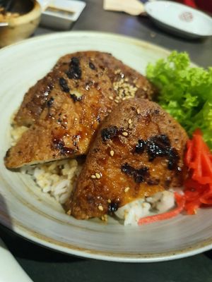 Unagi at Herbivore Japanese Vegetarian Restaurant in Central Singapore