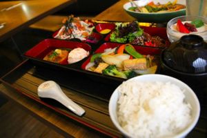 bento at Herbivore Japanese Vegetarian Restaurant in Central Singapore