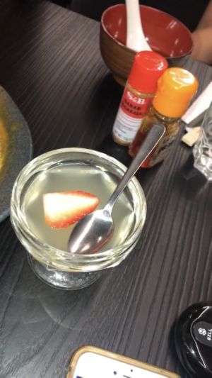 839 - yuzu jelly $4 (vegan) 👍🏻👍🏻 at Herbivore Japanese Vegetarian Restaurant in Central Singapore