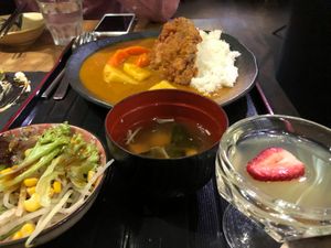 Curry katsu don at Herbivore Japanese Vegetarian Restaurant in Central Singapore