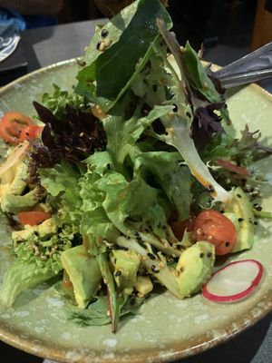 Avocado Salad with Sesame Dressings  at Herbivore Japanese Vegetarian Restaurant in Central Singapore