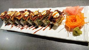 Arguably the best vegan sushi I've ever tried, the unagi maki at Herbivore Japanese Vegetarian Restaurant in Central Singapore