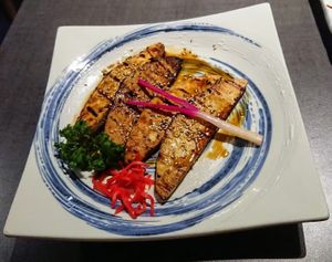The teriyaki fish, could have done with more seaweed for flavour, but still yummy at Herbivore Japanese Vegetarian Restaurant in Central Singapore