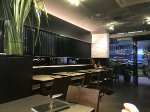 interior at Herbivore Japanese Vegetarian Restaurant in Central Singapore