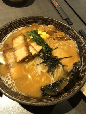 goma (sesame) ramen $13 👍🏻👍🏻👍🏻 at Herbivore Japanese Vegetarian Restaurant in Central Singapore