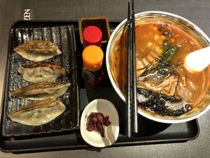 spicy ramen set $18 👍🏻👍🏻 at Herbivore Japanese Vegetarian Restaurant in Central Singapore