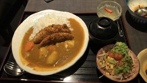 sakana curry set $18 👍🏻👍🏻👍🏻 at Herbivore Japanese Vegetarian Restaurant in Central Singapore