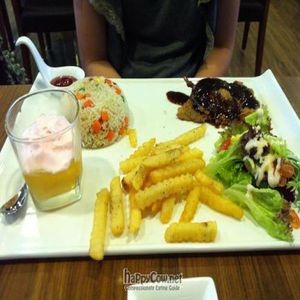 Rice set at Herbivore Japanese Vegetarian Restaurant in Central Singapore