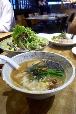 vegan ramen at Herbivore Japanese Vegetarian Restaurant in Central Singapore
