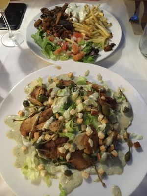 Fake plate & caesar salad at Bellaverde in Mallorca