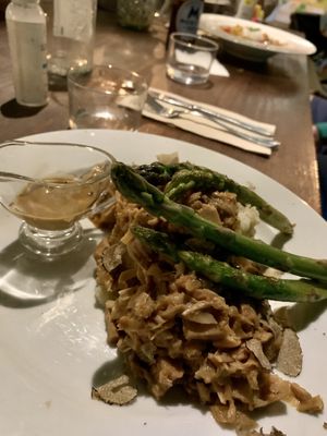 Pulled pork style jackfruit with truffle at Bellaverde in Mallorca