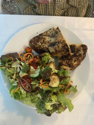 Salad with tortilla   at Bellaverde in Mallorca