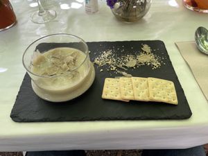 Jerusalem soup with artichokes  at Bellaverde in Mallorca