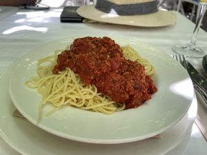 Spaghetti bolognese   at Bellaverde in Mallorca