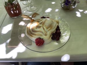 Lemon meringue  at Bellaverde in Mallorca