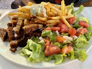 Fake plate  at Bellaverde in Mallorca