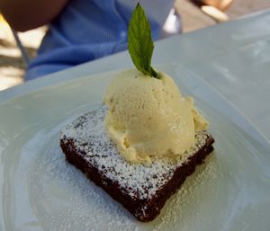 Beautiful brownie, thanks :-) at Bellaverde in Mallorca