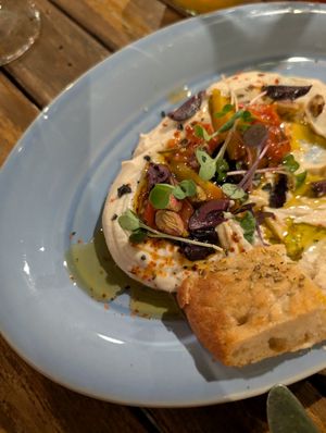 Hummus at Bellaverde in Mallorca