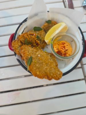 Vorspeise Highlight: Pilze mit Marinade als Fleischalternative at Bellaverde in Mallorca