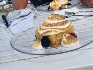 The incredible Lemon meringue... at Bellaverde in Mallorca