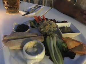 Meze plate at Bellaverde in Mallorca