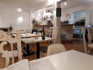 Inside seating area at Bellaverde in Mallorca