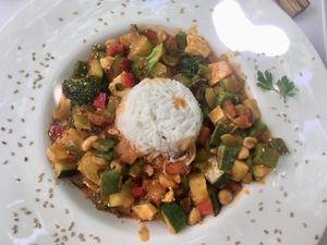 Red curry at Bellaverde in Mallorca