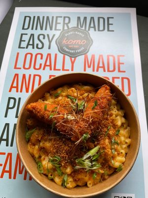 Buffalo Fried Chick'n Mac & Cheeze at Komo Eats Vegan in Vancouver