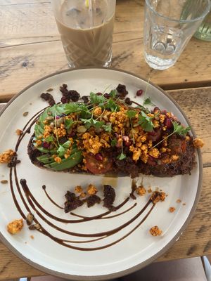 Mediterranean toast   at No 33 in Norwich