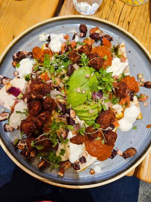 Vegan heuvos rancheros at No 33 in Norwich