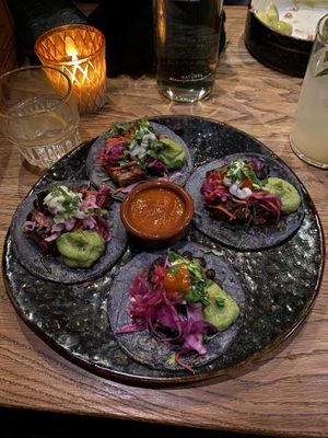 Vegan Chorizo Tacos  at Tacos & Tequila in Amsterdam