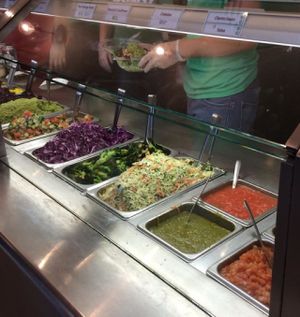 food bar at Maoz in Boca Raton