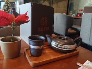 Jasmine tea at Saigon Restaurant am Getreidemarkt in Vienna