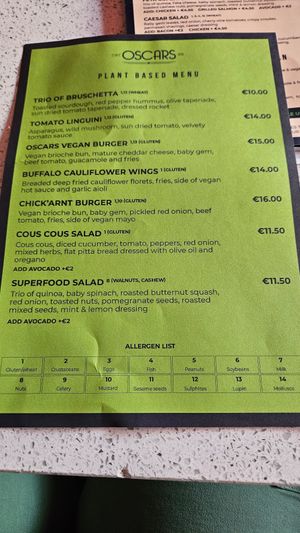  at Oscars Café Bar in Dublin