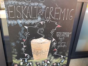 Vegan ad at KaffeeKlatsch Easy Klosters in Klosters-serneus