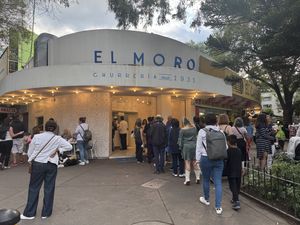 El Moro churros shop  at Churrería El Moro in Mexico City