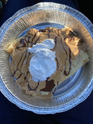 Peanut butter cup crêpe  at VCrepes in Long Beach