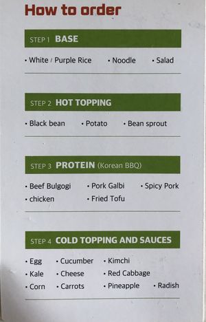 What’s on offer    at B.Bap in Maribyrnong