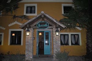 The charming lucciola  at Lucciola Organic Bistro in Corfu