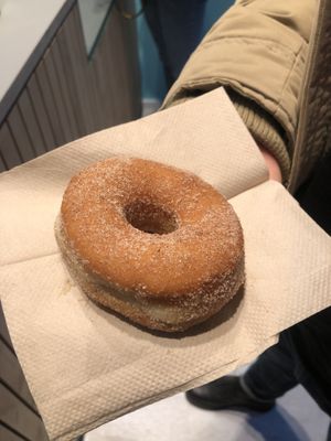 classic cinnamon sugar donut #Veganuary at Jones Donuts in Stuttgart