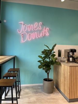 Inside   at Jones Donuts in Stuttgart