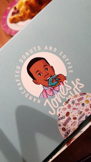 That packaging is giving me life at Jones Donuts in Stuttgart