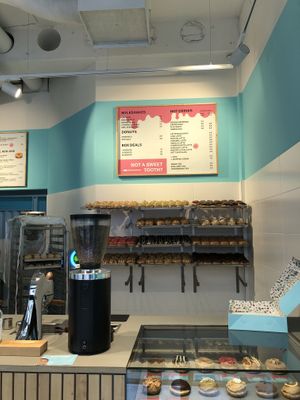 Offerings   at Jones Donuts in Stuttgart