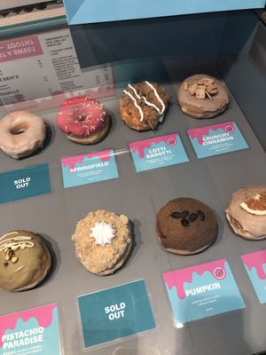 Months donuts   at Jones Donuts in Stuttgart